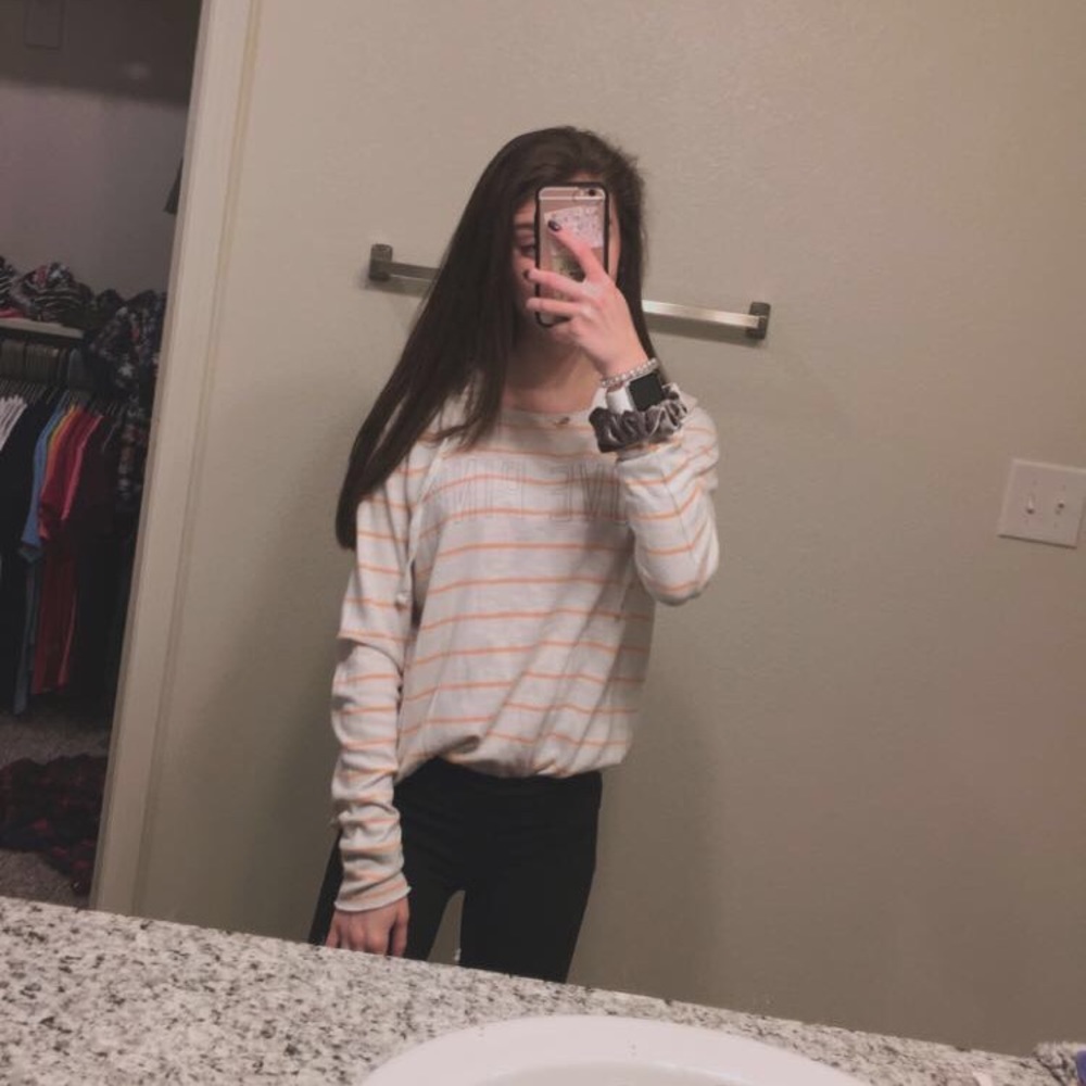 striped hoodie